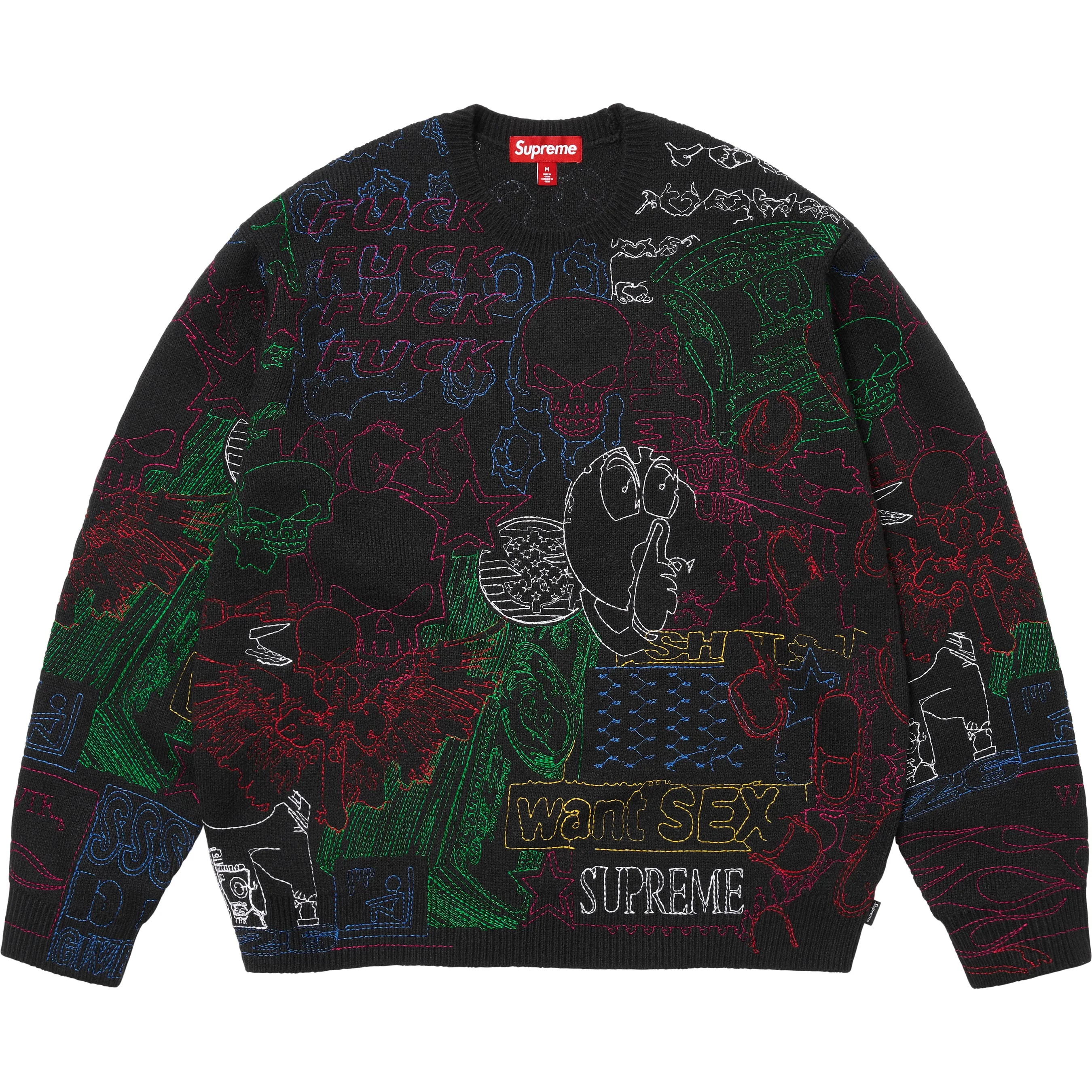 Collage Embroidered Sweater view 7